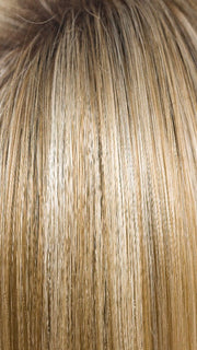 CREAMY TOFFEE R | Rooted Dark Blonde Evenly Blended with Light Platinum Blonde and Light Honey Blonde