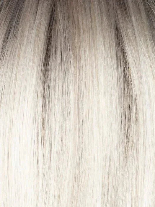 MILKY OPAL R | A Blend of Creamy Blonde and White Blonde Rooted with Warm Brown
