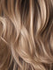 SANDY-BEIGE-BLOND-R | Carefully placed shades of dark sandy blonde and light neutral blonde with medium root tone for added depth.               
"