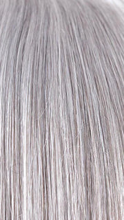 SILVER STONE | Silver Medium Brown blend that transitions to more Silver then Medium Brown then to Silver Bangs