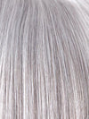 SILVER-STONE | Silver Medium Brown blend that transitions to more Silver then Medium Brown then to Silver Bangs