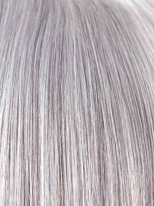 SILVER-STONE | Silver Medium Brown blend that transitions to more Silver then Medium Brown then to Silver Bangs