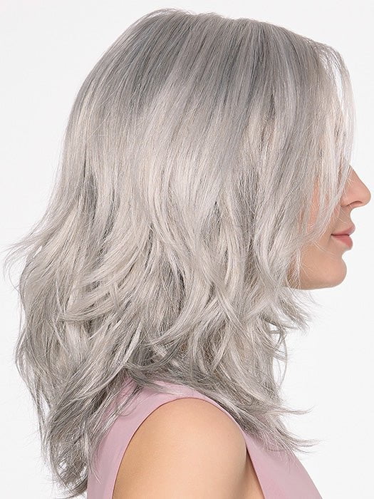 AMANDA by ENVY in MEDIUM GREY | Salt and Pepper Grey 50% Medium Brown 50% Grey