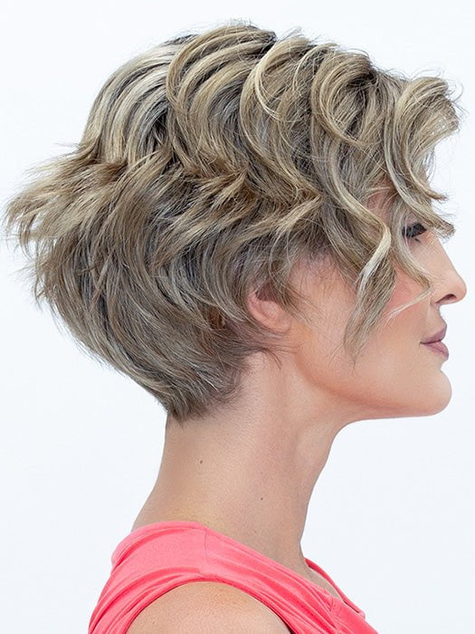 Donna by ENVY in GOLDEN SANDSTONE | Creamy Beige-Blonde with Darker Brown Roots