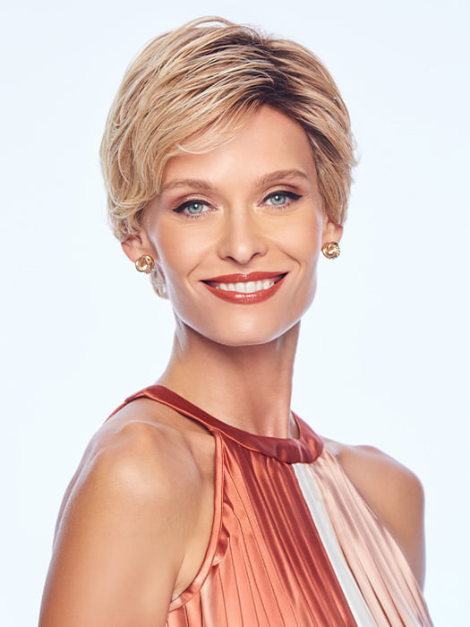 Model is wearing WONDER by GABOR in color LIGHT-BLONDE | Light ash blonde, Swedish blonde or blonde highlighted by the sun