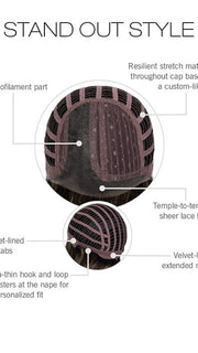 LACE FRONT | LEFT MONOFILAMENT PART | WEFTED
