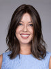 Model is wearing LYON by BELLETRESS in color DARK BROWN HL | A Blend of Dark Brown, Strawberry Light Auburn and Soft Chunky Medium and Dark Blonde Highlights