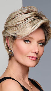 CURATED CUT by RAQUEL WELCH in color RL56/60 SILVER | Lightest Gray Evenly Blended with Pure White