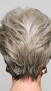 CURATED CUT by RAQUEL WELCH in color RL56/60 SILVER | Lightest Gray Evenly Blended with Pure White