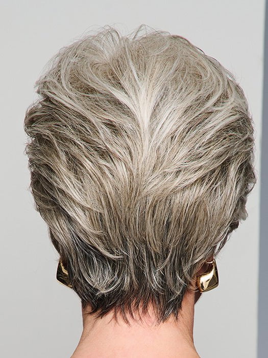 CURATED CUT by RAQUEL WELCH in color RL56/60 SILVER | Lightest Gray Evenly Blended with Pure White