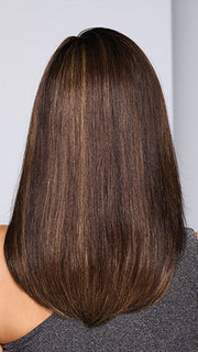 ROME ROMANCE by RAQUEL WELCH in color RH4/10SS SHADED JAVA | Off Black with Dark Brown highlights from dark roots to ends