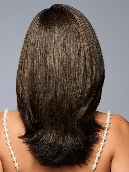 Model is wearing UNMATCHED 12" by Raquel Welch in RL4/10SS