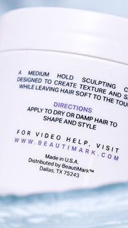 SCULPTING CREME THAT CREATES TEXTURE AND SHAPE