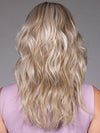 Model is wearing MARIE in BUTTERBEER R | Dark Brown Base and Root that transitions smoothly into a buttery blonde, infused with creamy honey and toffee tones