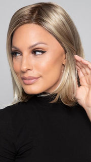 CAMERON LITE by Jon Renau in 22F16S8 VENICE BLONDE | Light Ash Blonde and Light Natural Blonde Blend Shaded with Medium Brown