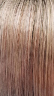 WATERMELON-R | Rich Pastel Pink Base with Subtle Soft Reddish Tone and Soft Dark Brown Roots