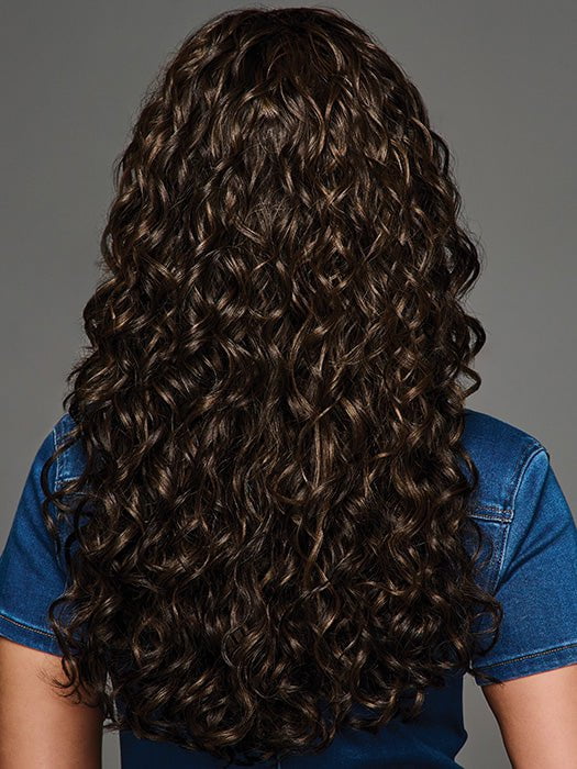 MAKENNA by RAQUEL WELCH in color MC4/10SS ESPRESSO MARTINI | Dark Brown with Lighter Brown Highlights