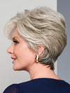 CURATED CUT by RAQUEL WELCH in color RL56/60 SILVER | Lightest Gray Evenly Blended with Pure White