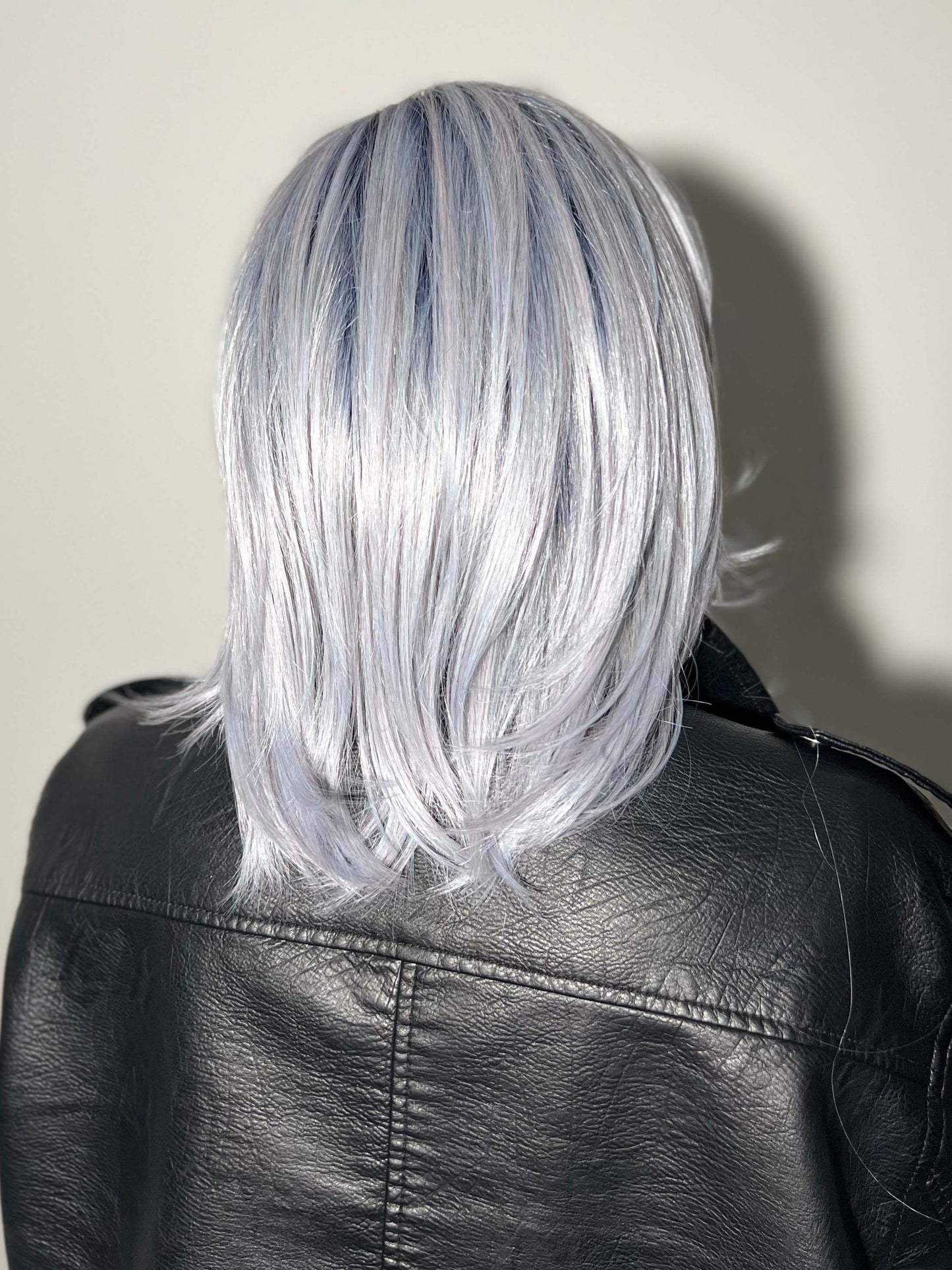 LUXE SLEEK by Rene of Paris in FROZEN-SAPPHIRE | Icy Blue Base with Indigo Black Roots