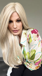 Roxie wearing STAY THE NIGHT by Raquel Welch in RL19/23 BISCUIT