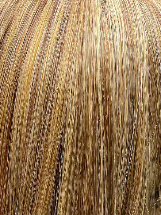SUNSET BLONDE | Warm golden brown blended with light auburn and highlighted with medium ginger blonde
