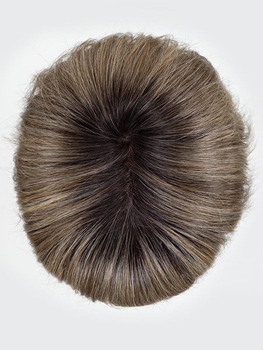 DARK SAND ROOTED | Light Brown base with Lightest Ash Brown and Medium Honey Blonde blend and Dark Roots