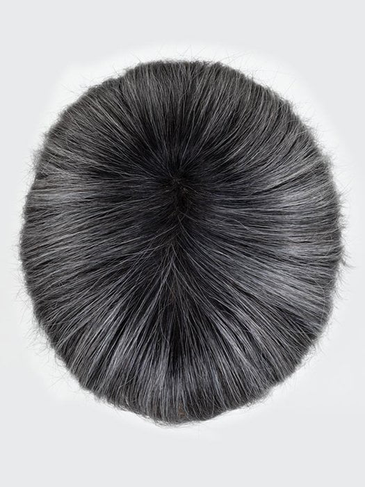 SALT/PEPPER ROOTED | Darkest and Dark Brown with Grey and Pearl White Blend with Shaded Roots