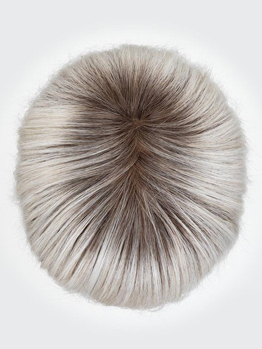 SILVER BLONDE ROOTED | Pearl White and Lightest Pale Blonde Blend with Shaded Roots