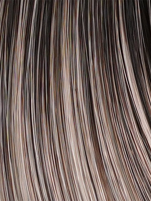 36/25/23/R6 MOON DUST | Dark salt and pepper base with blended golden blonde and cool platinum tones, shaded with Dark Roots