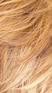 EL12/22/R8 | Light Golden Brown Evenly Blended with Platinum Blonde Highlights with Medium Brown Roots