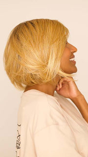 Sophia in SIMPLY CHARMING BOB by HAIRDO in color SS25 ROOTED GINGER BLONDE