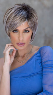ZEAL by NORIKO in MELTED-CINNAMON | Medium-Brown Root with a Cinnamon Blond Base with Icy Blond Ends