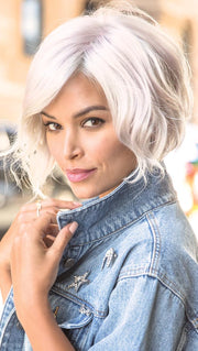 RAE by RENE OF PARIS in PASTEL-PINK | Cool Silver Blonde Front and Base with Subtle Whisper Pink Highlights PPC MAIN IMAGE FB MAIN IMAGE