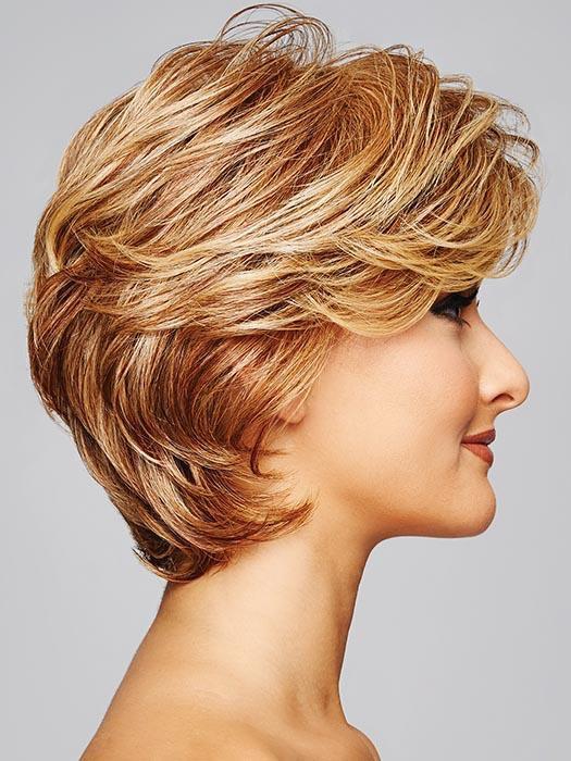 Style it full or close to the head for a subtle yet glamorous effect.