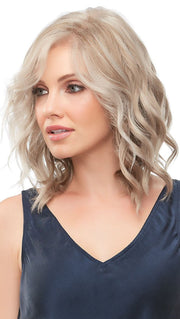 Julianne by Jon Renau in 101F48T MARTINI | Soft White Front, Light Brown with 75% Grey Blend with Soft White Tips