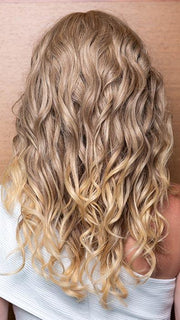 PLF006HM by LOUIS FERRE in T24B/18 MEDIUM SHADE BLONDE | Ash Blonde Blended with Golden Blonde Tones, Blonde Tip