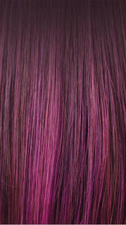 PLUMBERRY-JAM LR | Medium Plum with Dark roots with mix of Red/Fuschia With Long Dark Roots