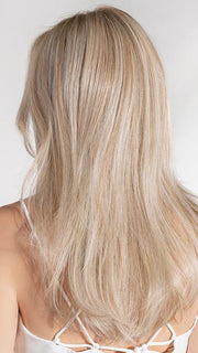 CHAMPAGNE-ROOTED 24.25.20 | Light Beige Blonde, Medium Honey Blonde, and Platinum Blonde Blend with Dark Roots