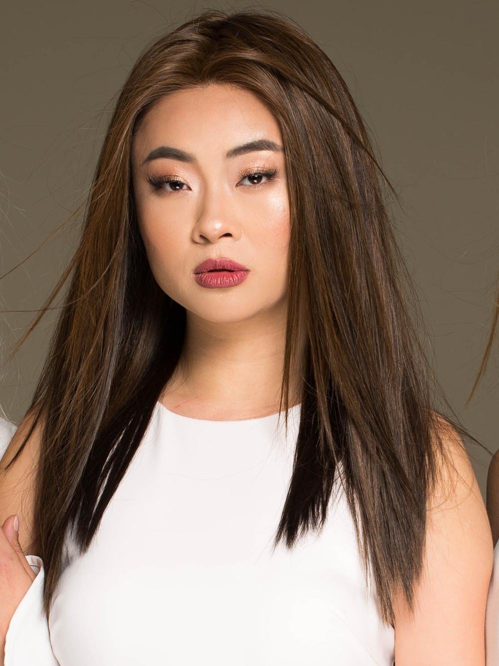 VERONICA by ENVY in MEDIUM BROWN | Medium Brown with natural highlights (Style has been straightened for this look)