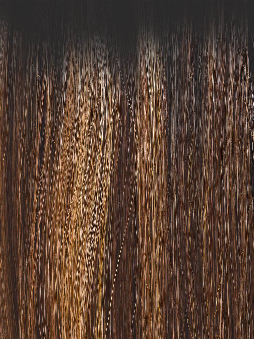 MOLTEN AMBER | Medium Golden Brown, Light Copper Brown, and Medium Golden  Blonde with Dark Brown Roots
