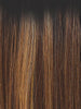 MOLTEN AMBER | Medium Golden Brown, Light Copper Brown, and Medium Golden  Blonde with Dark Brown Roots