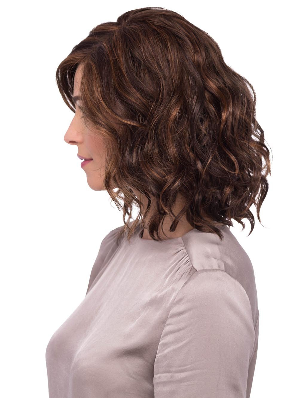 Her lace front creates the most natural hairline, while her monofilament top allows the hair to move freely in any direction