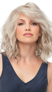 Julianne by Jon Renau in 101F48T MARTINI | Soft White Front, Light Brown with 75% Grey Blend with Soft White Tips