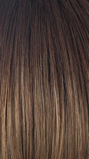 MOCHACCINO-R | Dark Root with Light Brown Base and Strawberry Blonde Highlights