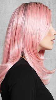 The Tru2Life Heat-friendly synthetic fiber can be styled curly or even completely straight.