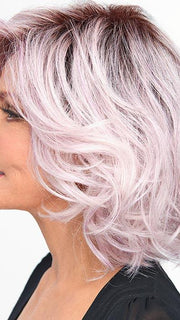 Colorful Wig by Raquel Welch: The light lavender tone puts you at the forefront of modern hair with a rooted top and fashion-forward fantasy shades of metallic, light purple hues. Including a lace front monofilament part for off-the-face styling versatility