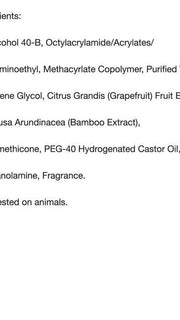 Ingredients