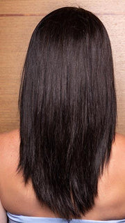 PLATINUM 106 by LOUIS FERRE in 4 CAPPUCCINO | Dark Brown  (This piece has been styled and straightened)