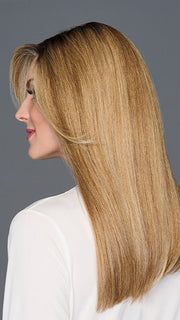 This topper can also be worn forward or off the face