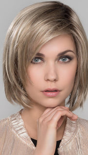 SMOKE-HIM MONO by ELLEN WILLE in SANDY BLONDE ROOTED | Medium Honey Blonde, Light Ash Blonde, and Lightest Reddish Brown blend with Dark Roots PPC MAIN IMAGE FB MAIN IMAGE